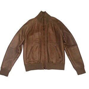 LORO PIANA men’s Large 100% Lambskin Outer/ 100% Cashmere Details Bomber Jackets